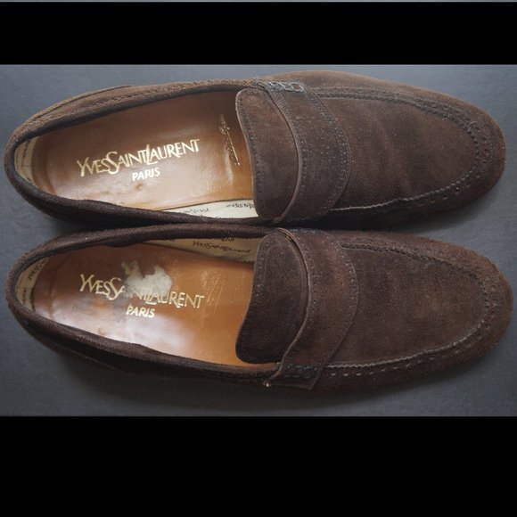 Vintage Yves Saint Laurent (YSL) Loafers, Mens, Size 9